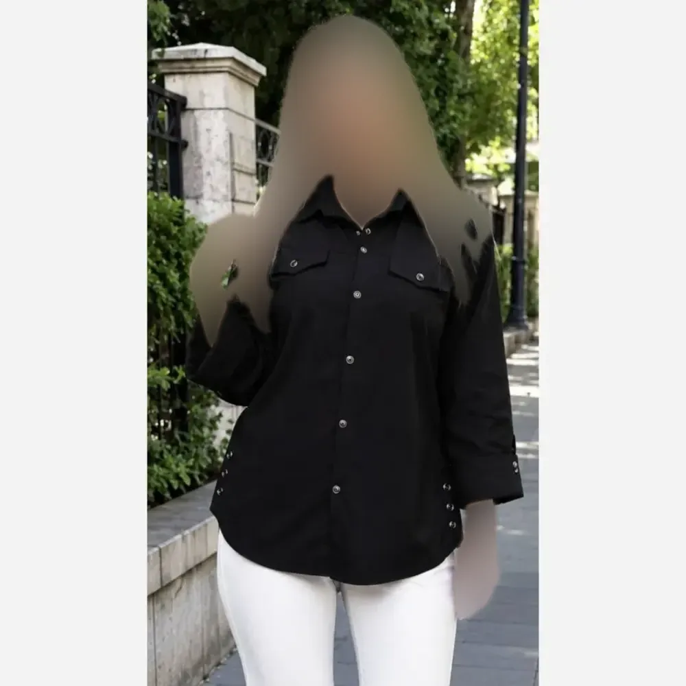 مانتو بغل دکمه کتان ژینا کتان کش اعلا فری سایز