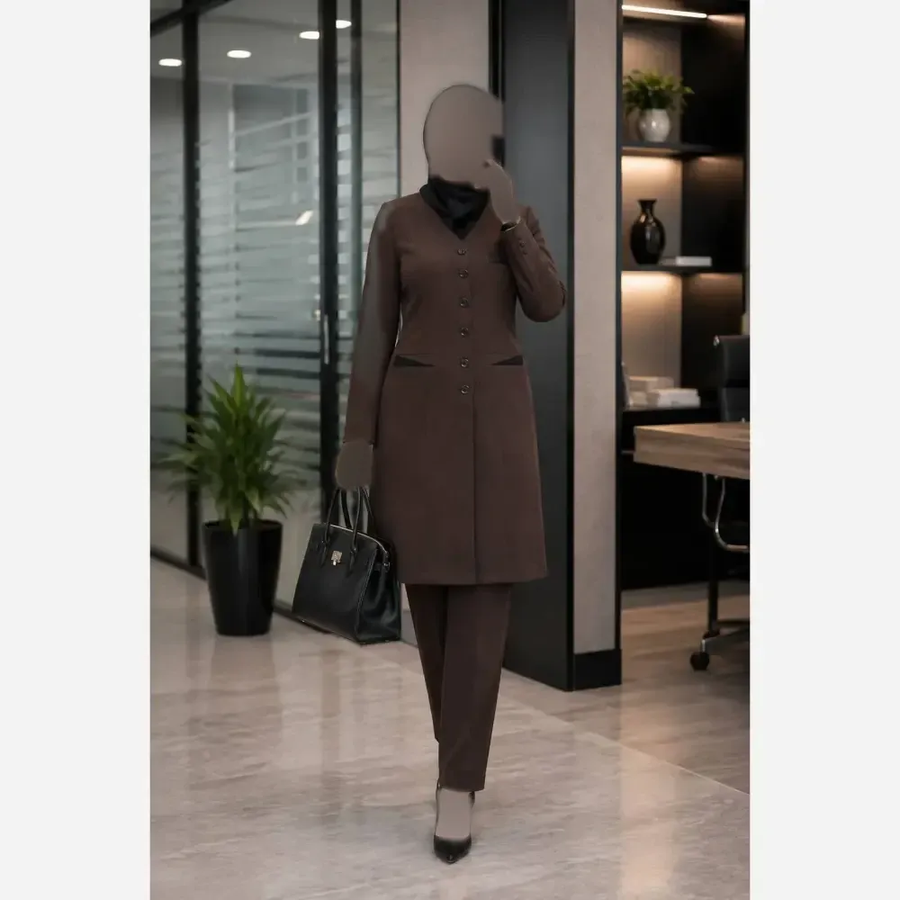 ست اداری زنانه مدل مونا جنس مازراتی درجه یک رنگبندی متنوع سایز 36 تا 50
