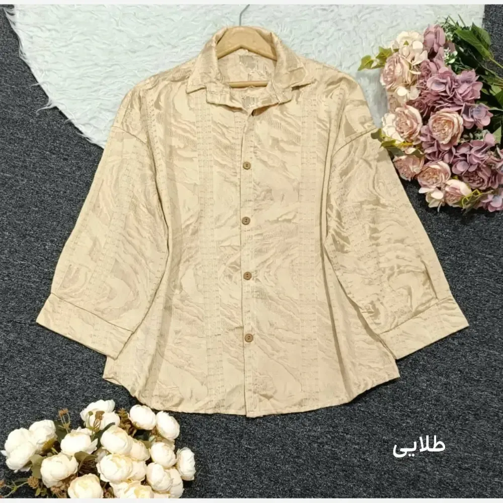 مانتو پاییزه طرح دار لاویس درجه یک فری سایز