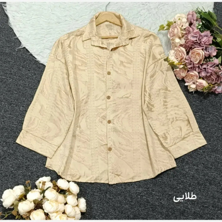 مانتو پاییزه طرح دار لاویس درجه یک فری سایز