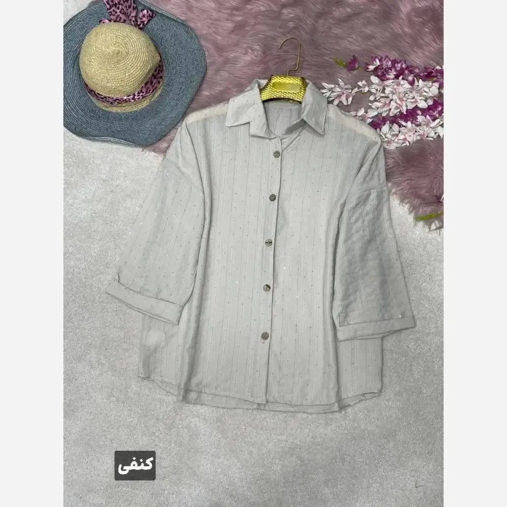 شومیز مراکشی شانتون کوک دوزی فول نگین فری سایز