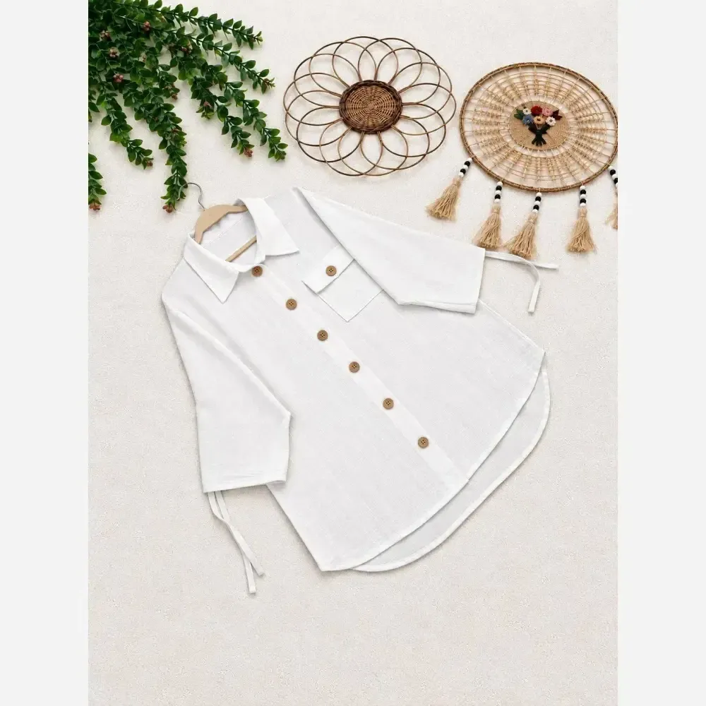 مانتو آستین گت سورلوت جنس بابوس اعلا فری سایز