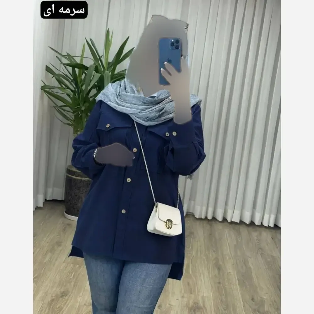مانتو کتان لنین نچرال روبی فری سایز 36 تا 46