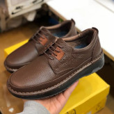 کفش کلارک چرم طبی مردانه رنگ قهوه ای