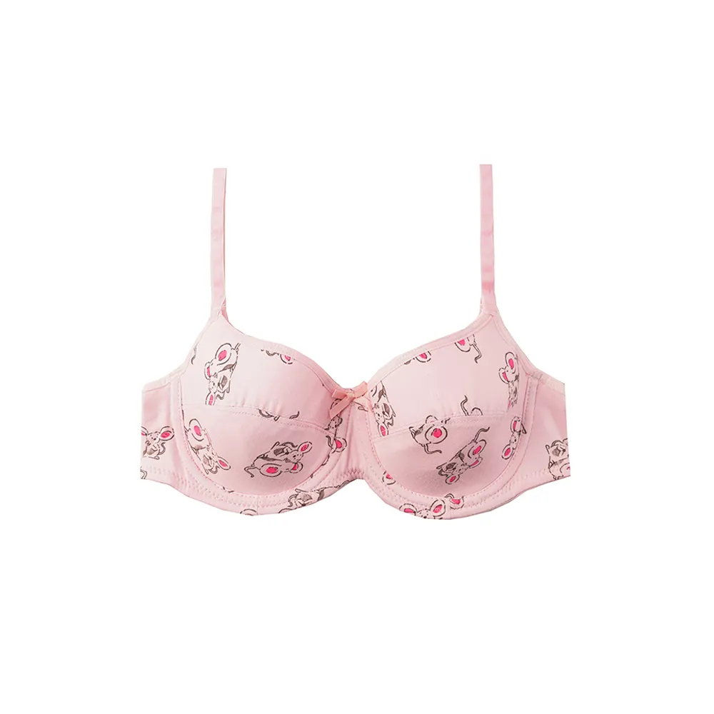 سوتین نخی فنردار لایه دار طرح حیوانات برند براگور