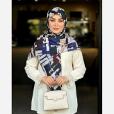 روسری نخ طرح شایلی هندسی کاربردی