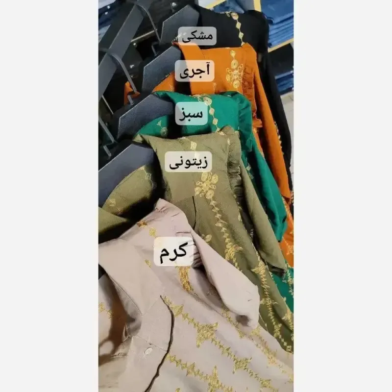 پیراهن طلاکوب ستاره جنس اسکادا سایز 38 تا 48