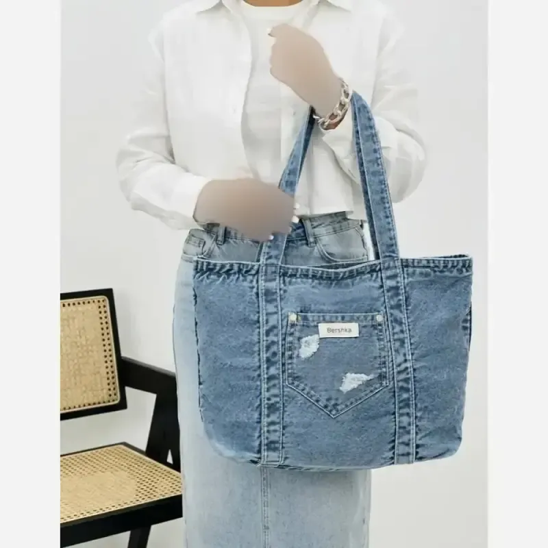 کیف جین زنانه لی خارجی درجه یک ابعاد 38 در 30 سانت