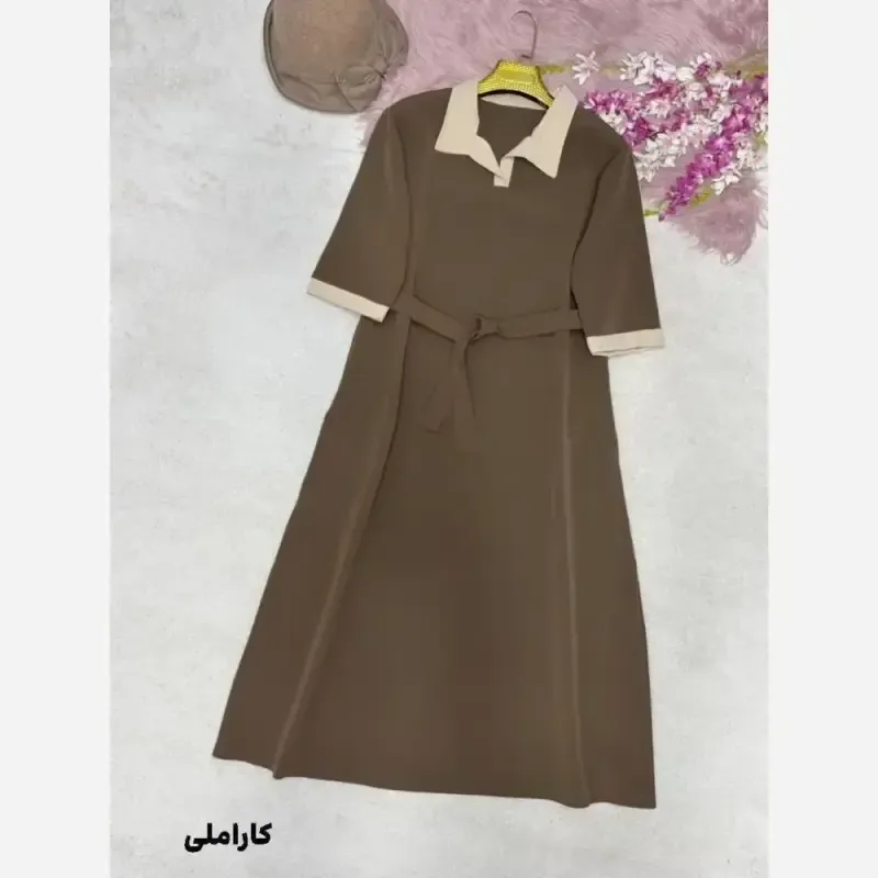 پیراهن کفتان زنانه مدل شایلی جنس مازراتی گرم بالا سایز فری 38 تا 46