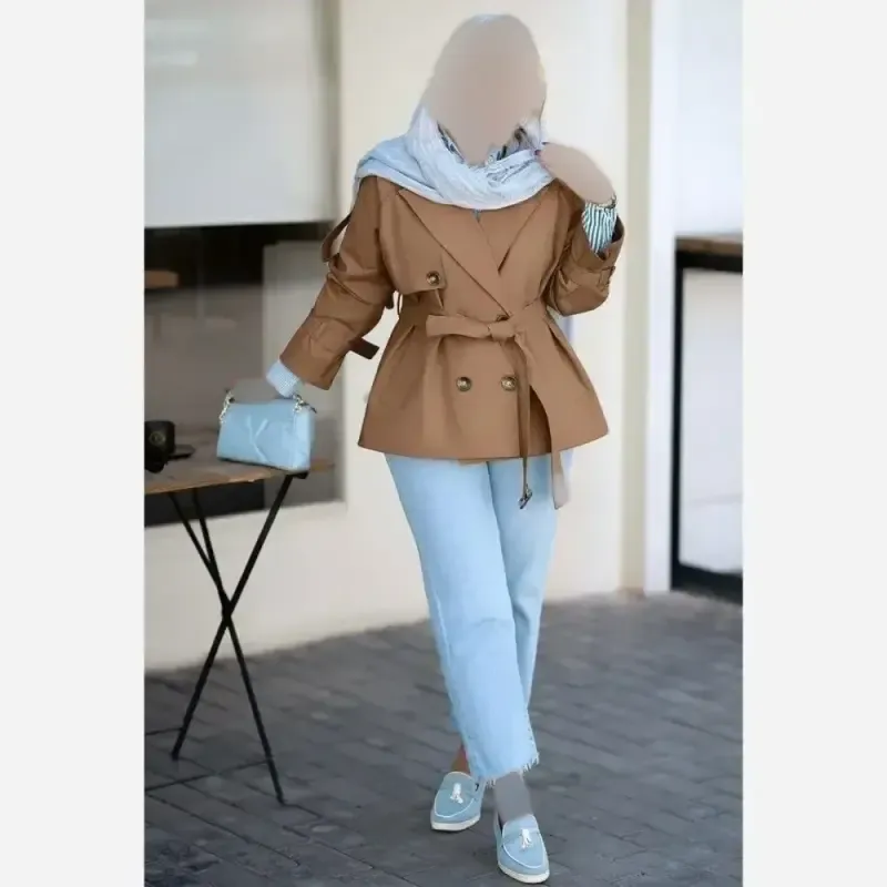 مانتو بارونی زنانه مدل سحر جنس تی سی درجه یک